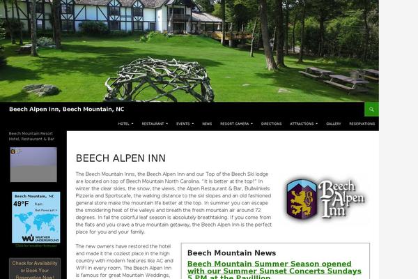 beechalpen.com site used Twentyfourteen-alpen