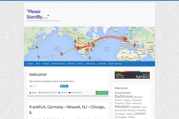 Travelify theme site design template sample