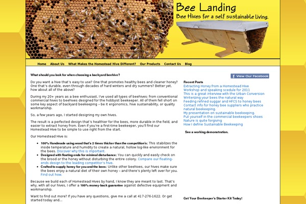 Bee theme site design template sample
