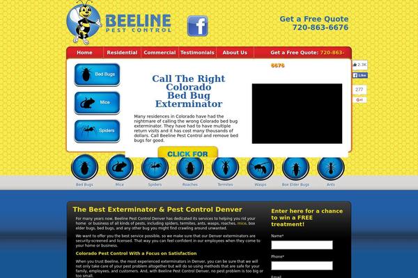 beelinepestcontroldenver.com site used Beeline