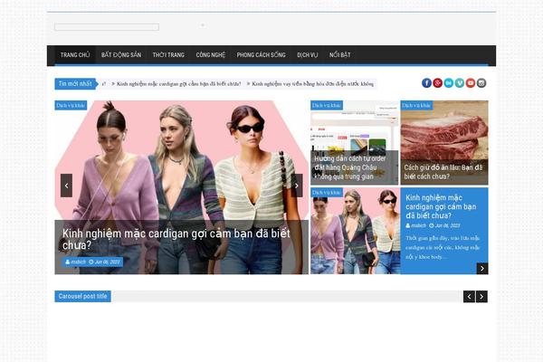 SaladMag theme site design template sample