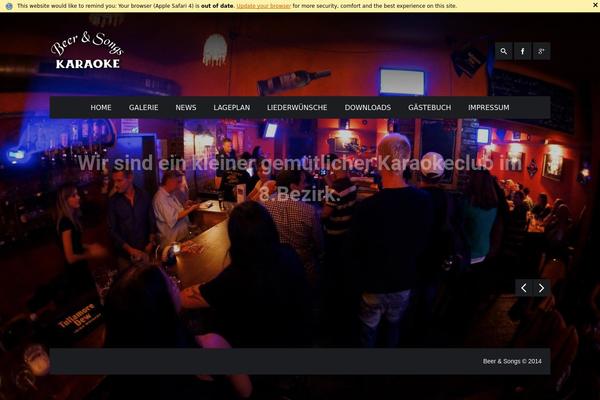 Stereo Club theme site design template sample