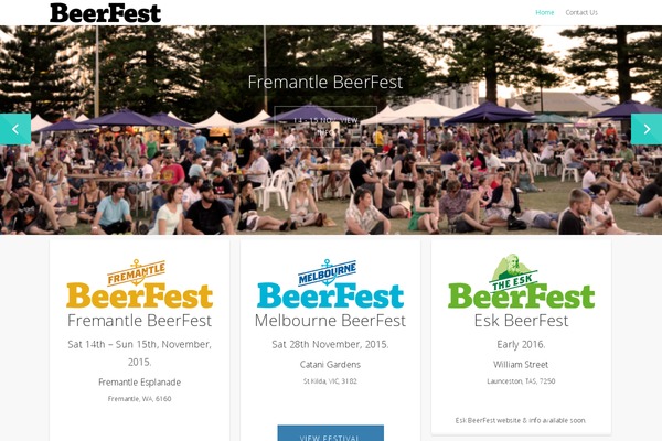 beerfestivals.com.au site used Beerfest-enfold
