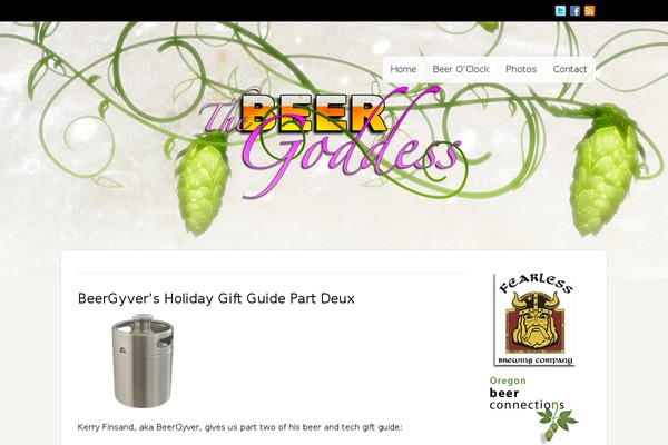 beergoddess.com site used Radiant