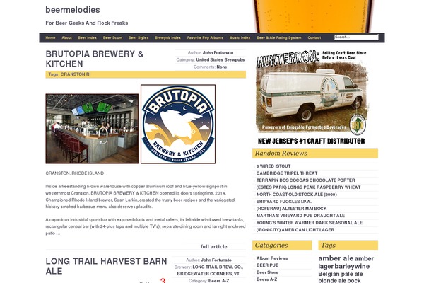 beermelodies.com site used Magatheme