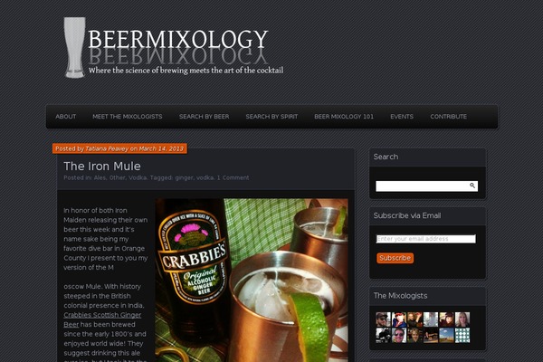 beermixology.com site used Emmet Lite