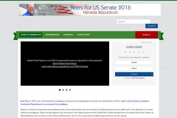 Campaign theme site design template sample