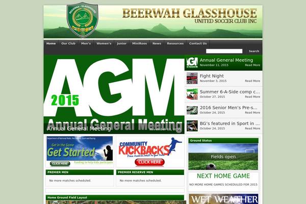 beerwahglasshouseunited.com.au site used Footballclub-2.5.4