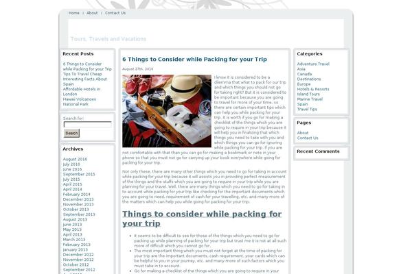 beetour.net site used Wp-city