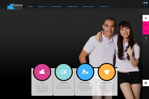 iCarus theme site design template sample