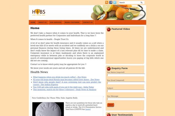 befikar.com site used Healthyblog