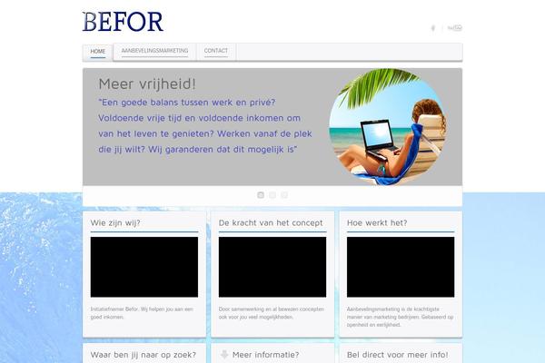 Balance theme site design template sample