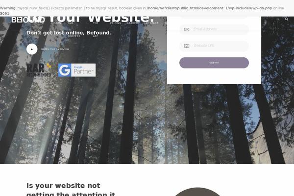 Site using MailChimp List Subscribe Form plugin