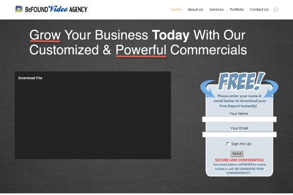 Getvideo theme site design template sample