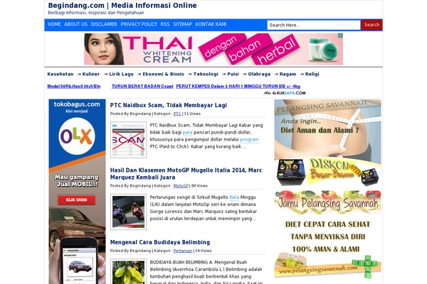 begindang.com site used Dentine