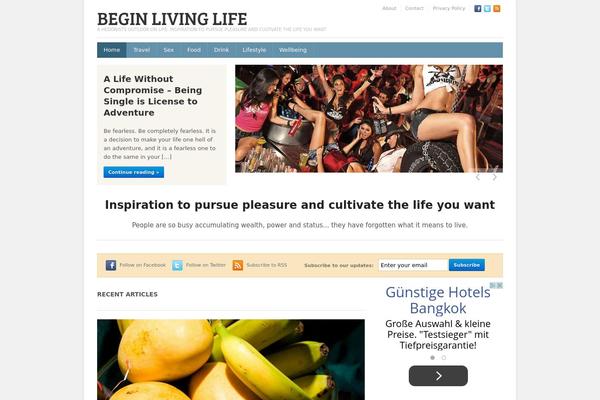 Discovery theme site design template sample