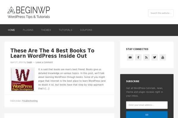 beginwp.com site used Blogus