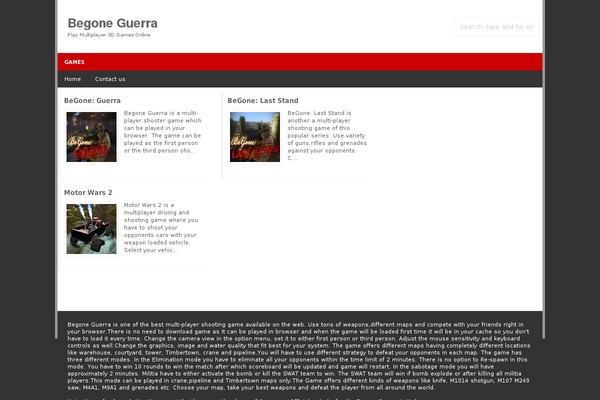 begoneguerra.com site used Gemer