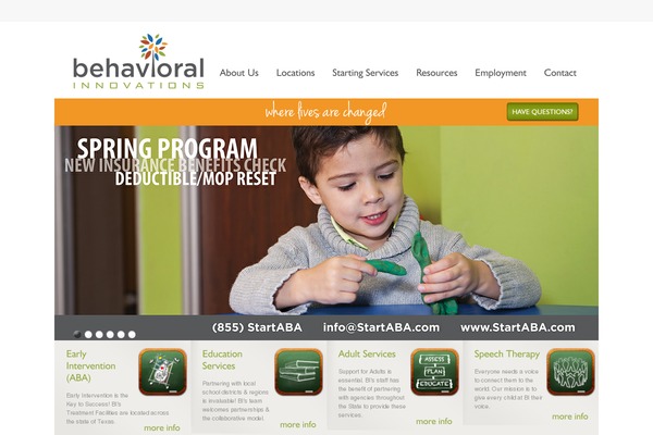 behavioral-innovations.com site used Creator