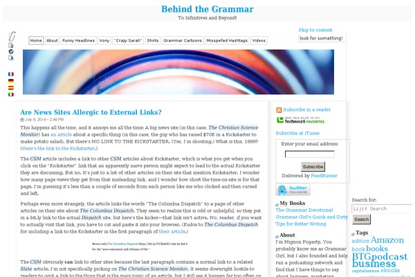 behindthegrammar.com site used Myjournal-3