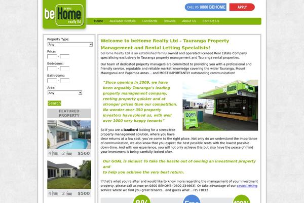 behomerealty.co.nz site used Behome