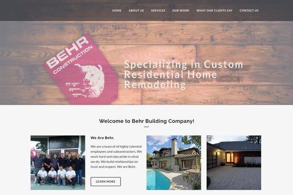 Bridge Child theme site design template sample