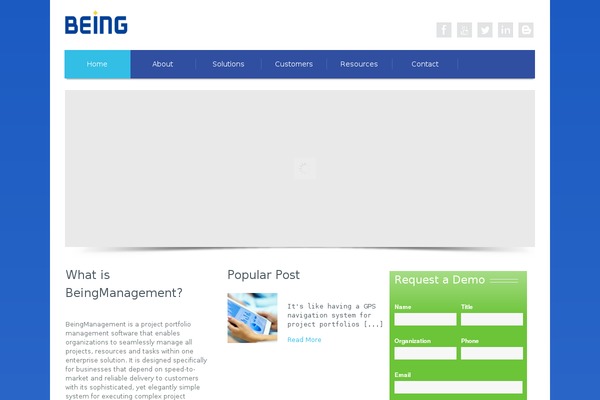 beingmanagement.com site used Increase