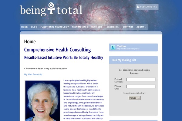 Therapy theme site design template sample