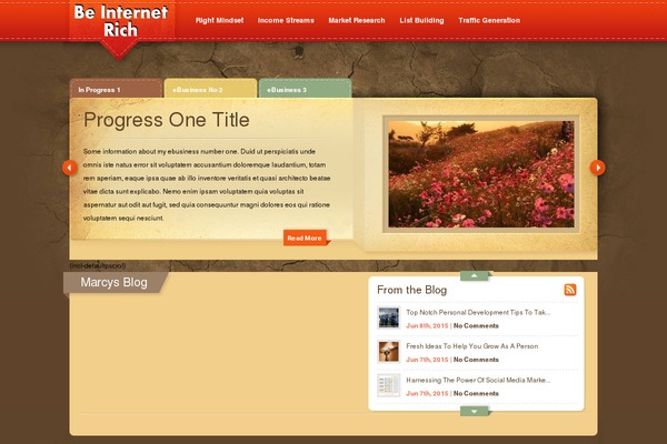 eBusiness theme site design template sample
