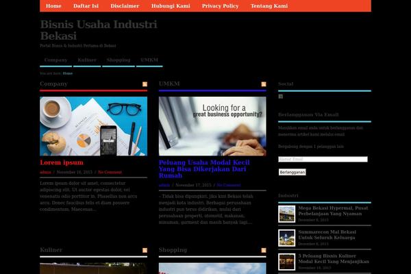 MesoColumn theme site design template sample