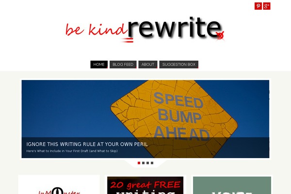bekindrewrite.com site used Parabola