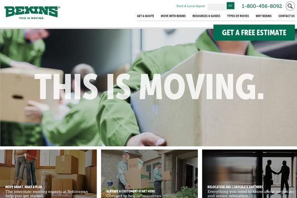 bekins.com site used Bekins
