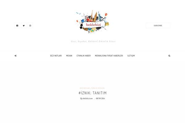 Curiosity theme site design template sample