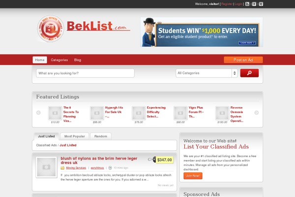 Site using Yelp Widget Pro plugin