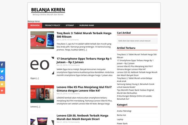 belanjakeren.com site used MH Magazine lite