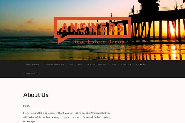 Hemingway theme site design template sample