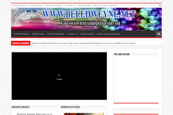 beledweyne.net site used Codkahiiraan