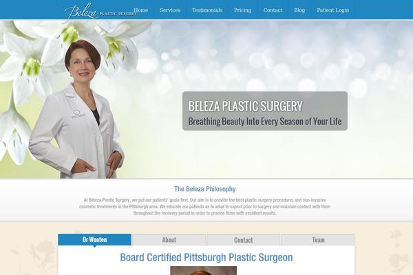 Plasticsurgery theme site design template sample