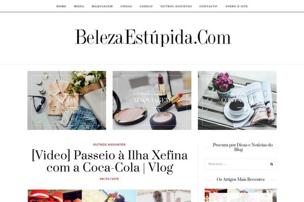 UBlog theme site design template sample