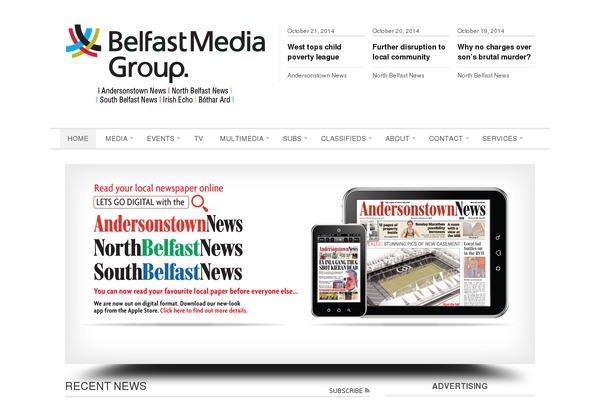 Editorial theme site design template sample