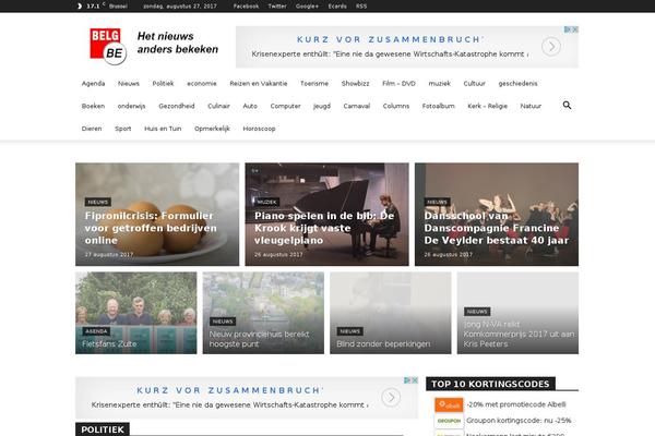 Newspaper theme site design template sample