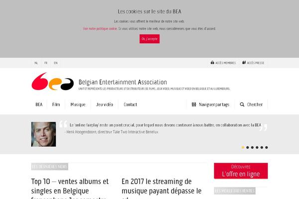 Bea theme site design template sample