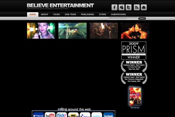 Black Aperture theme site design template sample