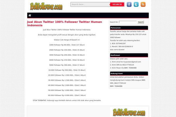 Bisnis theme site design template sample