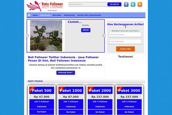 Bisnis theme site design template sample