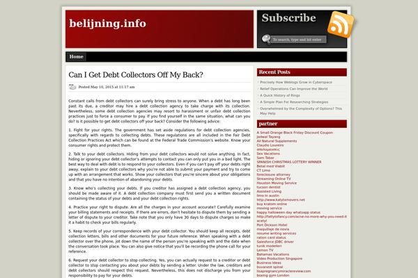 ModXBlog theme site design template sample