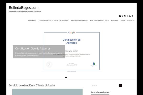 Spacious theme site design template sample