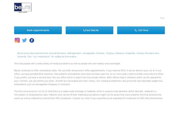 Medin theme site design template sample