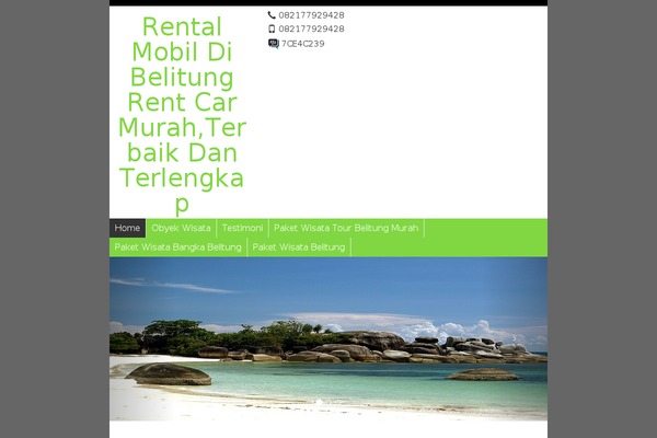 Wp-wisata theme site design template sample