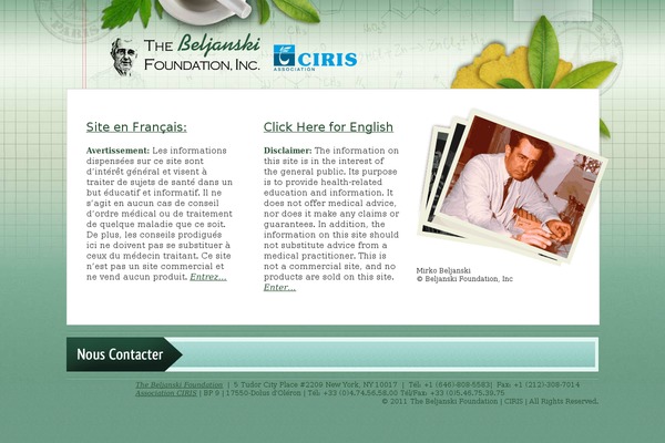 beljanski.com site used Beljanski